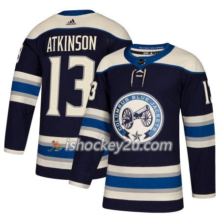 Mænd NHL Columbus Blue Jackets Trøje Cam Atkinson 13 Adidas 2018-19 Alternate Authentic